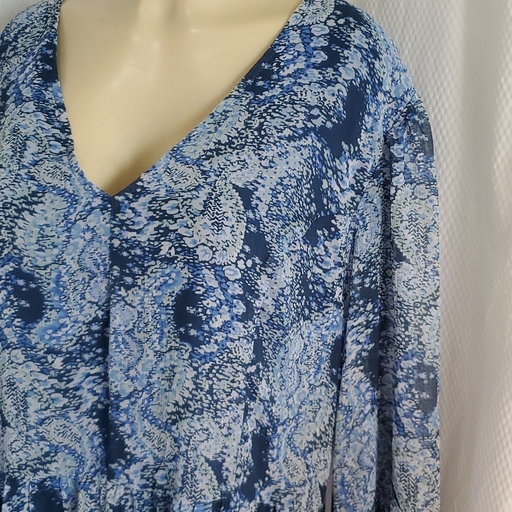 NWT Joie Parisian Paisley Printed Blue Boho Dress Size XXL - Picture 9 of 13